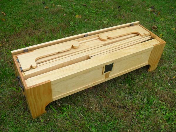 When you open up the locked box, you'll see slats...