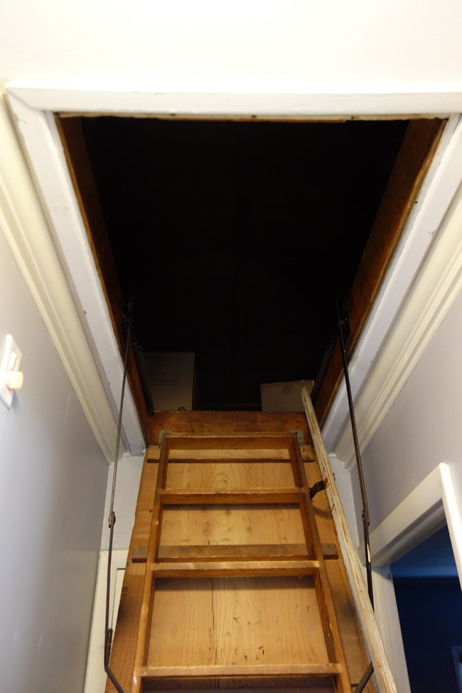 All of the insulation had to be removed from above the room. I removed about 9 trashbags of this stuff. It was a mix of roll and blown-in.