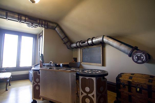 2. A steampunk kitty transit system