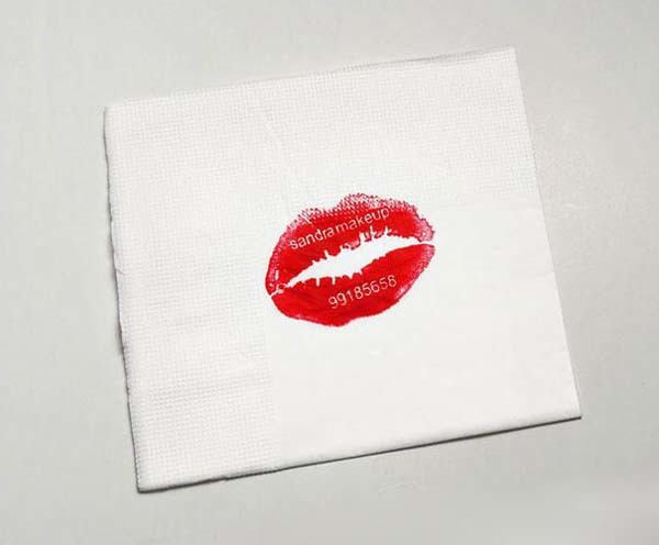 11.) A business card... made out of makeup