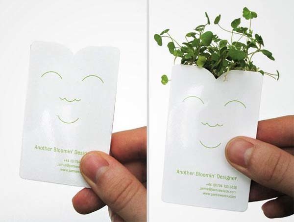 9.) This adorable seed packet business card