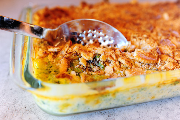Cheesy Broccoli and Ritz Casserole