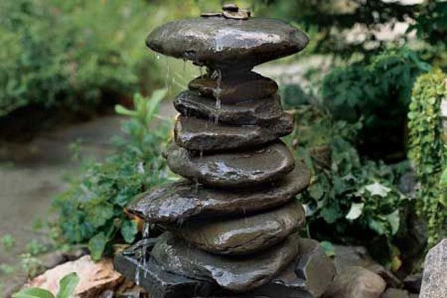 You can make a garden fountain out of pretty much anything with these instructions.