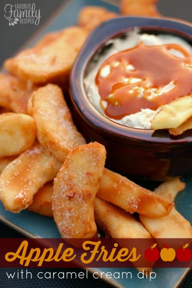 Fries are even tastier when they're made from apples.