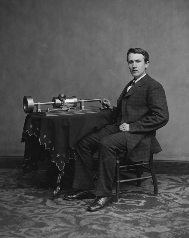 Edison created the lightbulb.