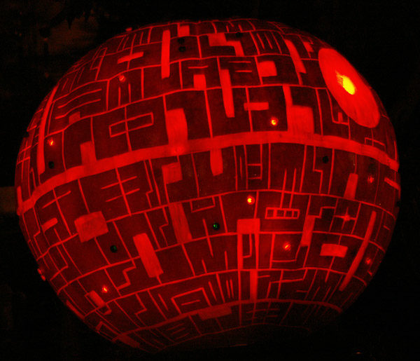 Use the force and try transforming your pumpkin into the Death Star.