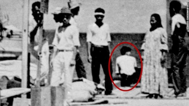Facial recognition experts say the man on the far left of the photo has the same hairline and features as Noonan, and that the woman sitting and facing away from the camera looks very similar to Earhart. Japanese authorities have said they have no record of Earhart being in their custody.