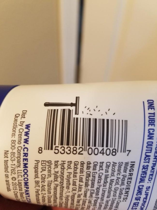 ...and cream that'll give you a nice, close shave.