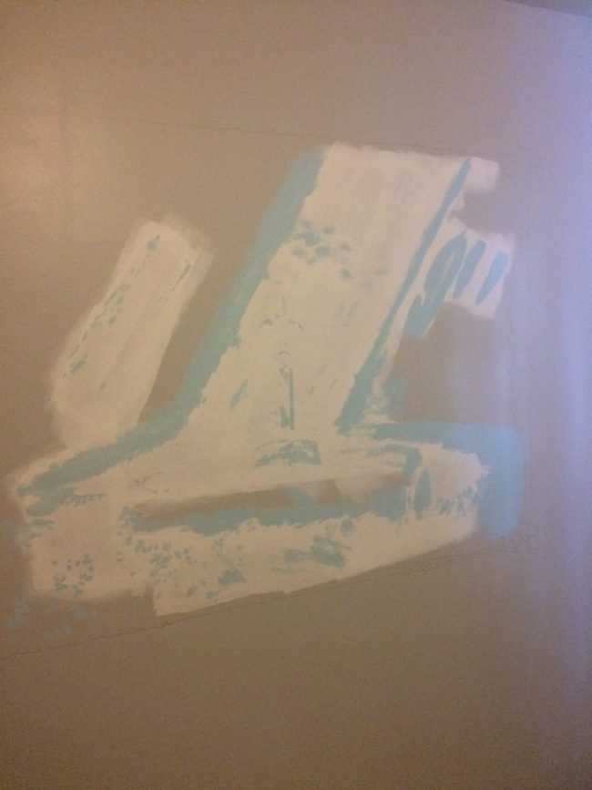 For instance, here's what it looked like with just white and some blue detailing.