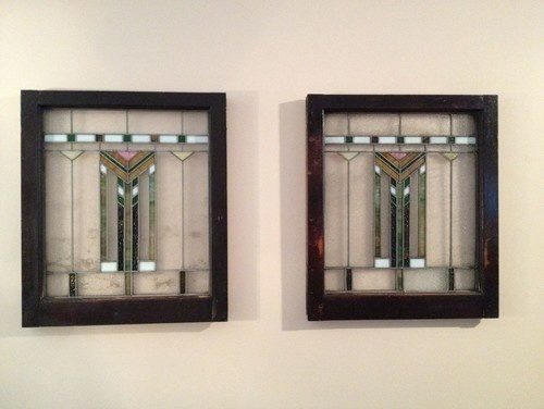 This guy found stained-glass windows hidden behind a brick wall.