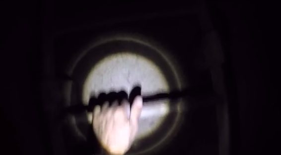But that didn't deter them all from making the long climb to the top. First, they started ascending a ladder inside the structure in total darkness.