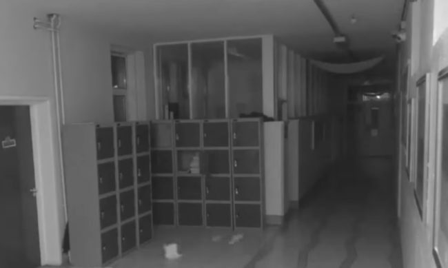Another obvious clue that the viral video is fabricated appears when the wet floor sign is seen being tampered with. If you look closely, you can notice that in those few seconds of footage, the floor tile pattern disappears, almost as though it had been edited out and quickly replaced.