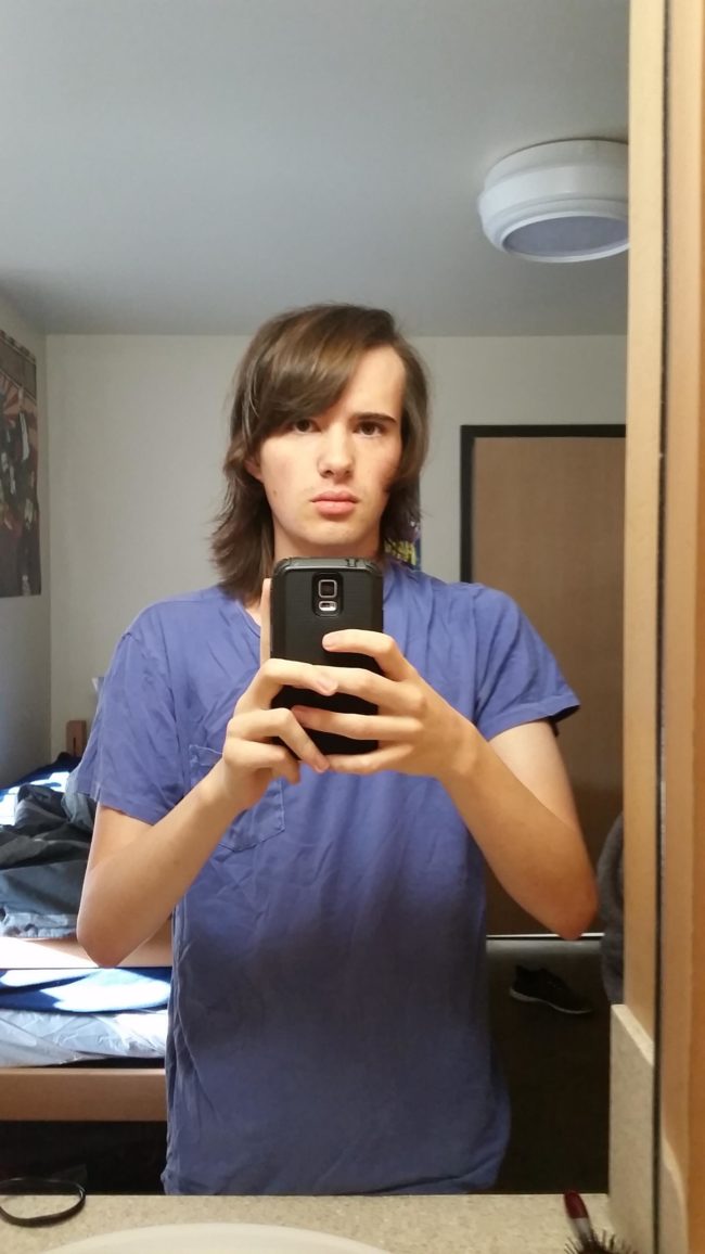 Two years later, she started growing her hair out, going to college, and documenting the effects of the HRT."I always kept checking the mirror to see if I noticed any changes. But it turns out it takes a pretty long time for anything major so I was in for a long ride," she said.
