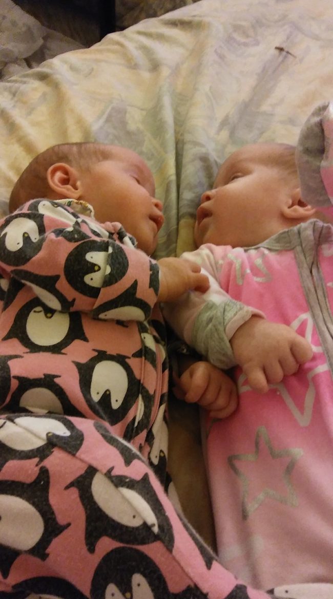 Wallis’ children Harlow and Harper were born five weeks premature, putting them at greater risk.