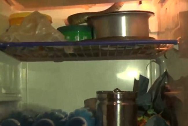 Wait a second. What the hell is that on the top shelf? Head over to the next page for a healthy dose of terror.