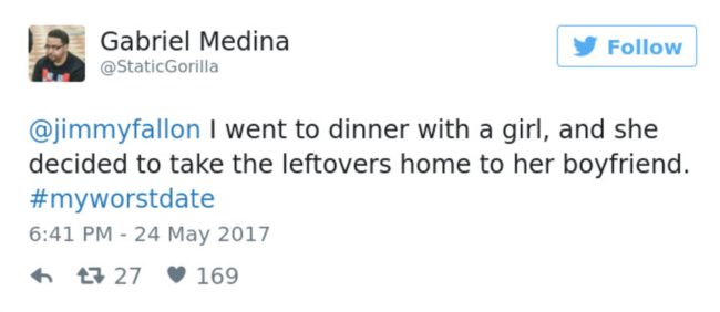 Dating 101: You NEVER waste food.