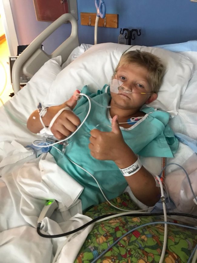 After surviving his surgery and being put into a medically-induced coma for three days, Jack thankfully started to recover.