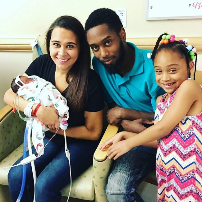 The dispatcher had told them to pull over, but they knew they'd reach the hospital faster if they kept driving. When they got there seven minutes later, doctors opened the sac outside. Though he was born at just over three pounds, Scurry says he's" doing wonderful, all things considered."
