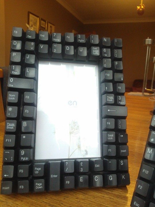 This keyboard frame would make a great gift for all the computer lovers in your life.