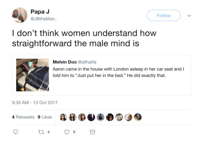 Some men even tried to come to Dad’s defense by making up excuses for why men do what they do. Hey, it's not like it didn't work, right?