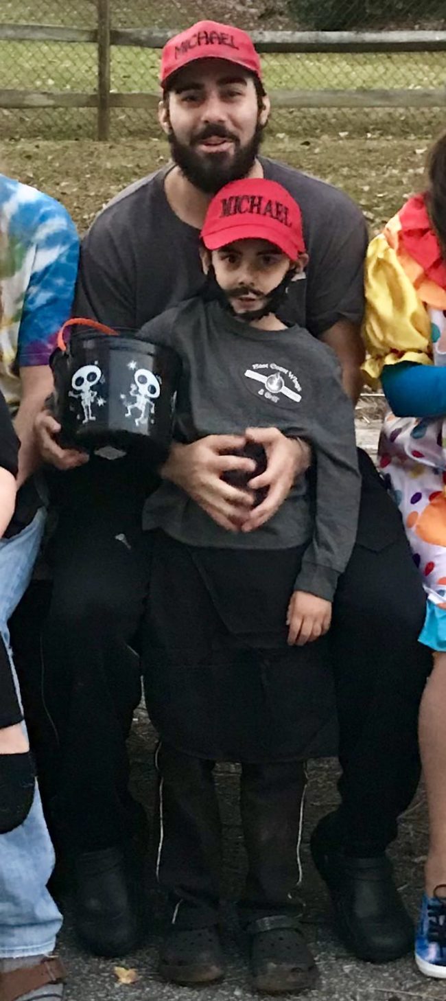 This dynamic duo is proving that there's no bond like the one between a parent and child. No one knew what he dressed up as for Halloween, but he didn't care. He put on a costume that represents his real hero! I'm not crying, YOU'RE crying.