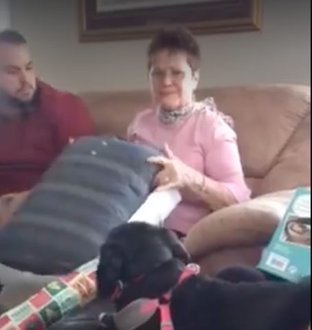 He created a pillow out of one of his grandfather's old shirts so she could hug him close. It's basically the sweetest thing imaginable.