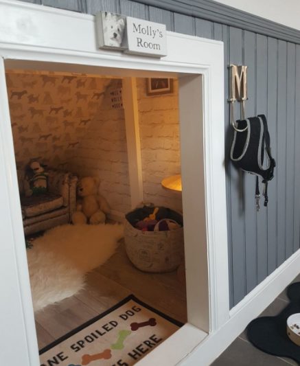 After creating an opening in the wall and checking out how much space he had to work with, McGowan hired tradesman Paul McArdle to help with the job.