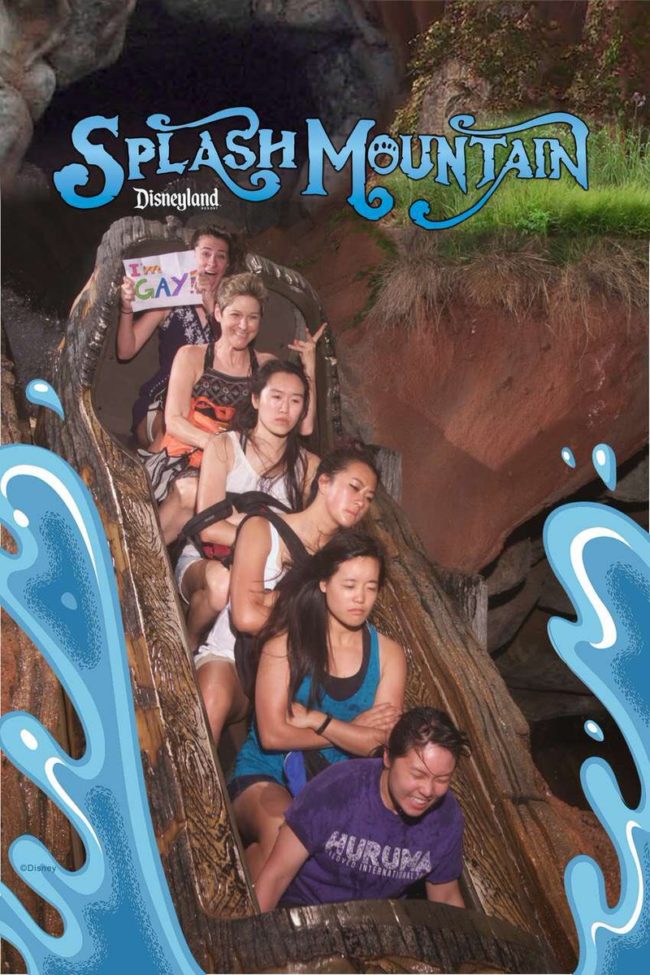 Disneyland's as good a place to come out as any.