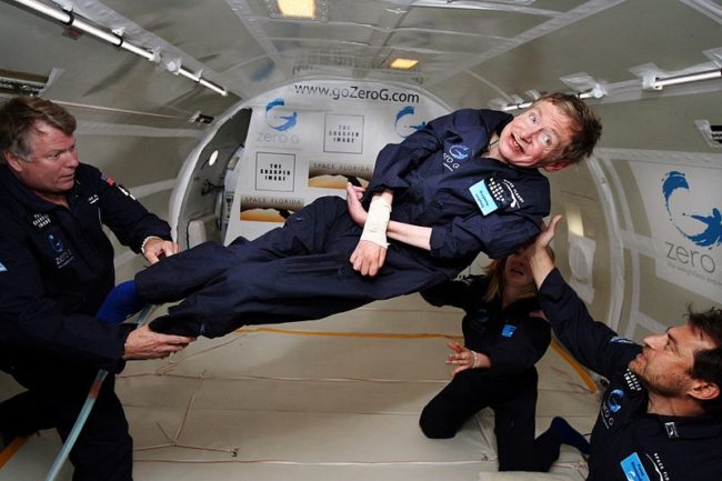"I have already completed a zero gravity flight which allowed me to float weightless, but my ultimate ambition is to fly into space."