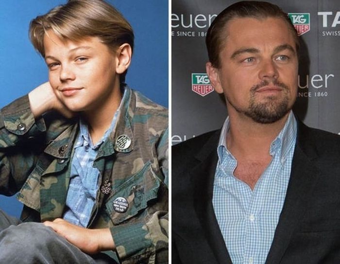 Leonardo DiCaprio - 1990 and now.