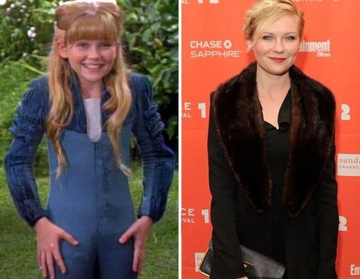 Kirsten Dunst - 1993 and now.