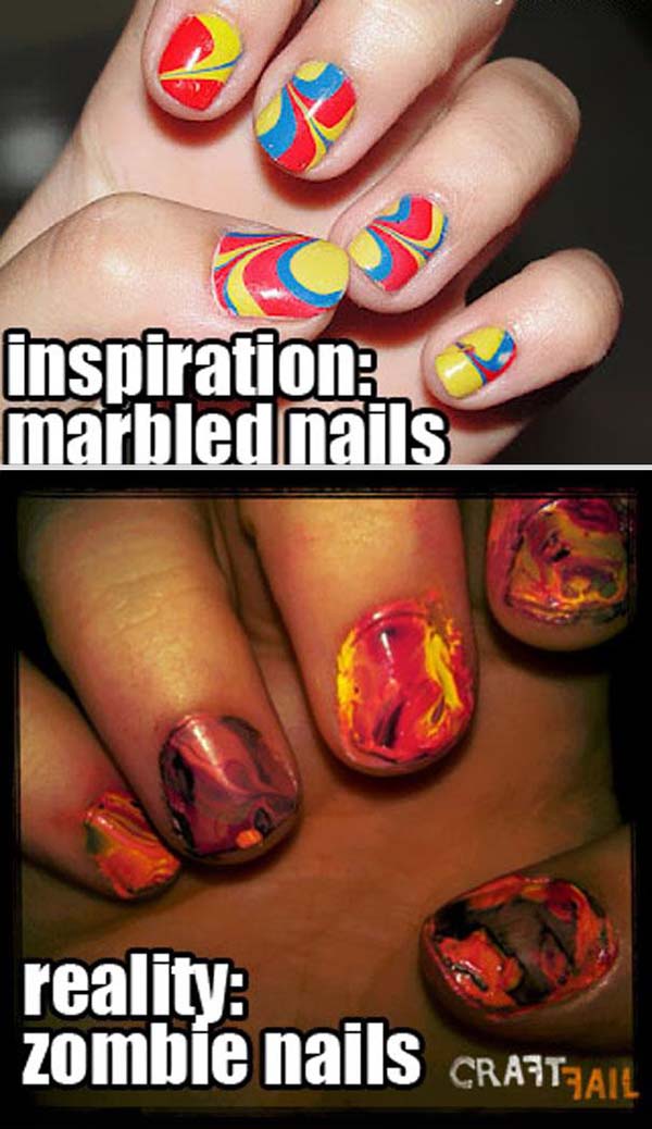 3.) Children paint their nails. I can, too.