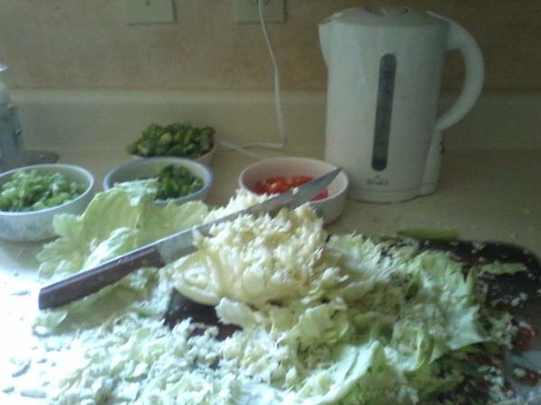 28.) Making cabbage look even more unappetizing.