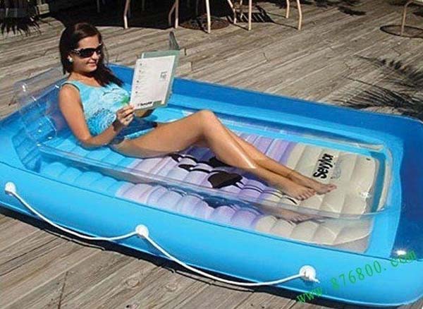 32.) Getting some sun can be hot business, but if you don't have a pool? Buy this adult version of a kiddie pool. It'll keep you cool without costing a ton of money.
