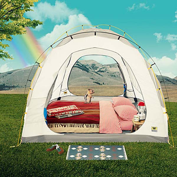 23.) Make the outdoors your bedroom (but still use your own bathroom).