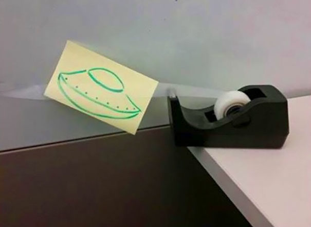 "UFO caught on tape."